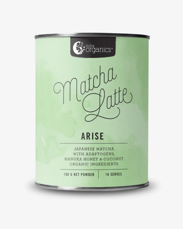 Matcha latte canister